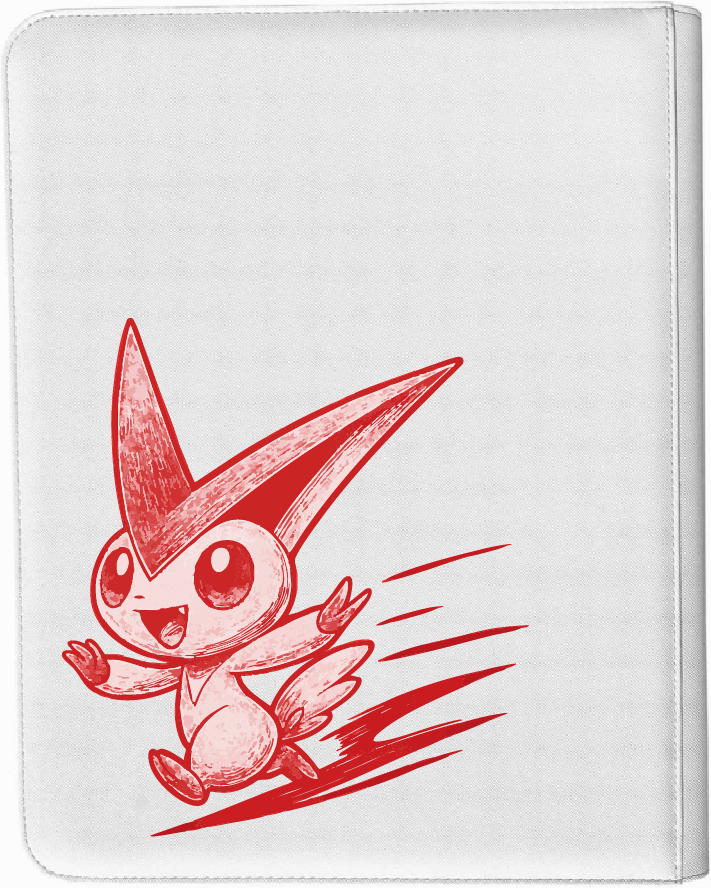 White Flare 9 Pocket Trading Card Binder