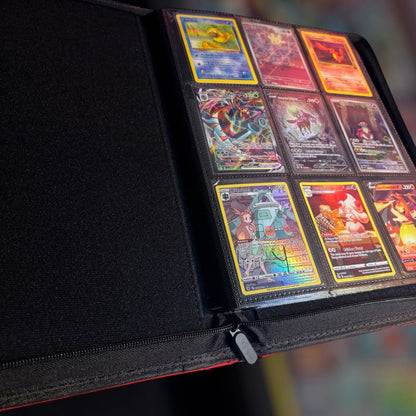 White Flare 9 - Pocket Trading Card Binder