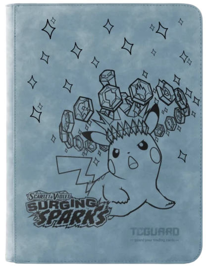 Surging Sparks Light Blue Card Binder